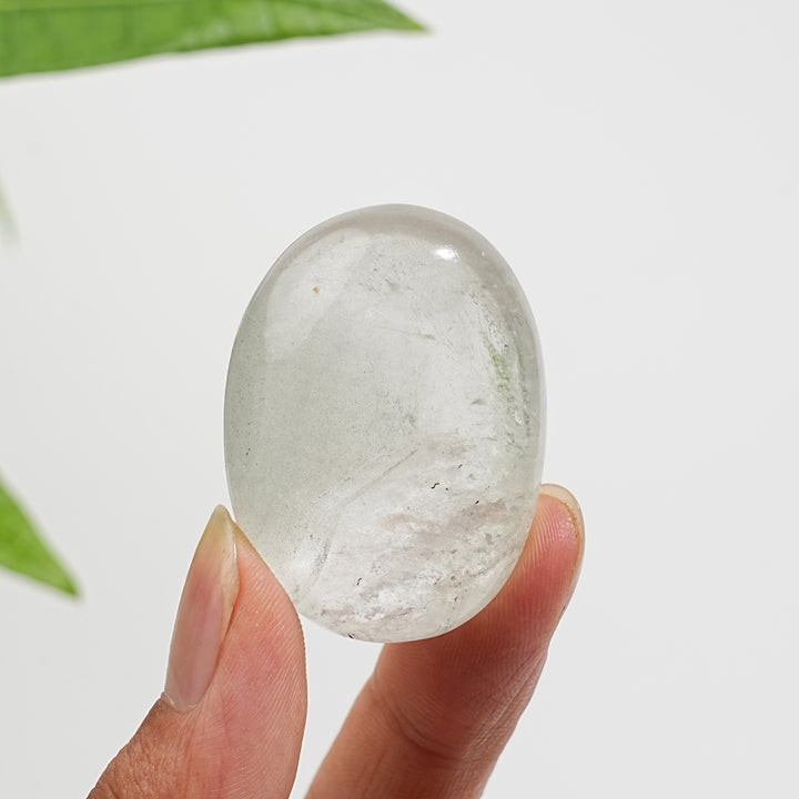 Unique,Natural Crystal Garden Quartz Palm Stone