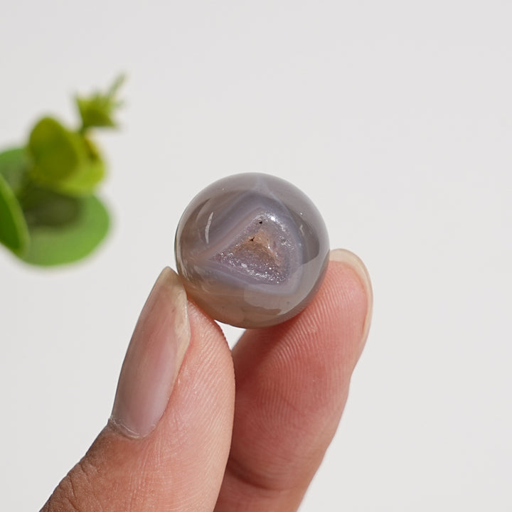 Natural Crystal Agate Mini Sphere