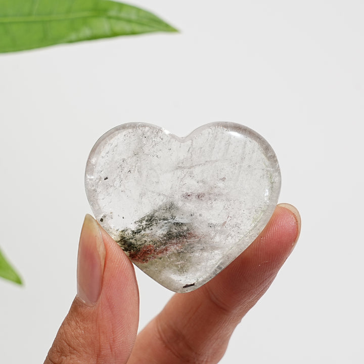 Unique,Natural Crystal Garden Quartz Heart