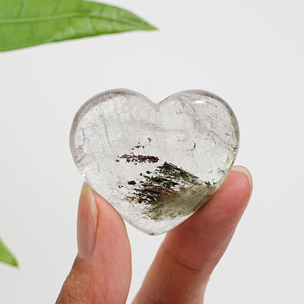 Unique,Natural Crystal Garden Quartz Heart