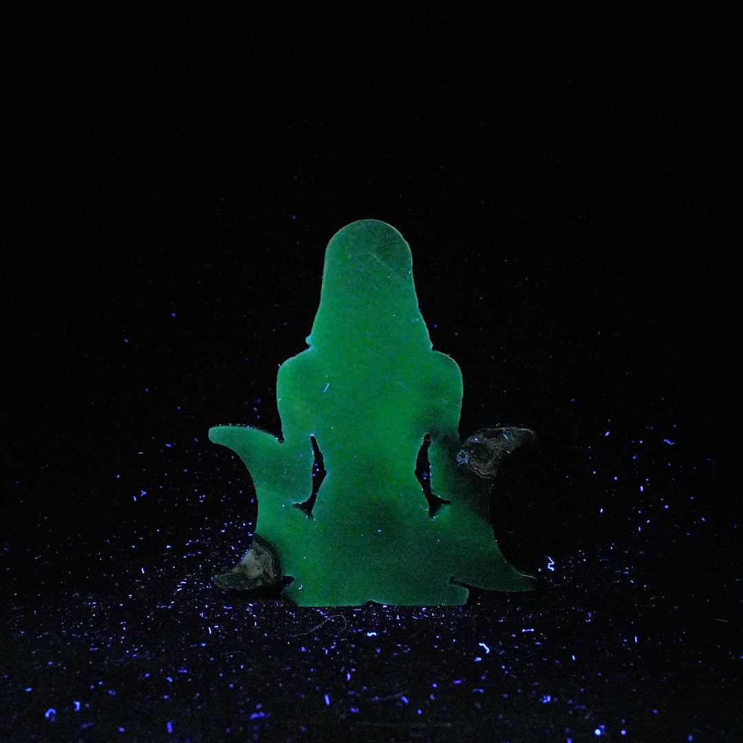 Unique,Natural Crystal Carving Triple Moon Goddess