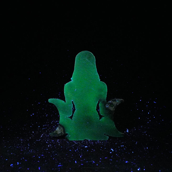 Unique,Natural Crystal Carving Triple Moon Goddess