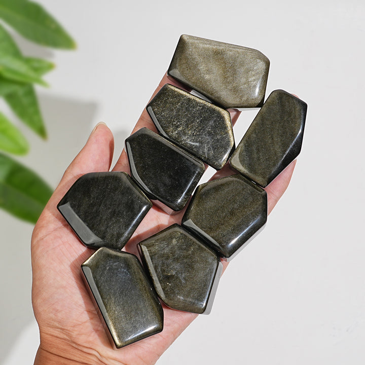 Natural Crystal Golden Obsidian Freeform