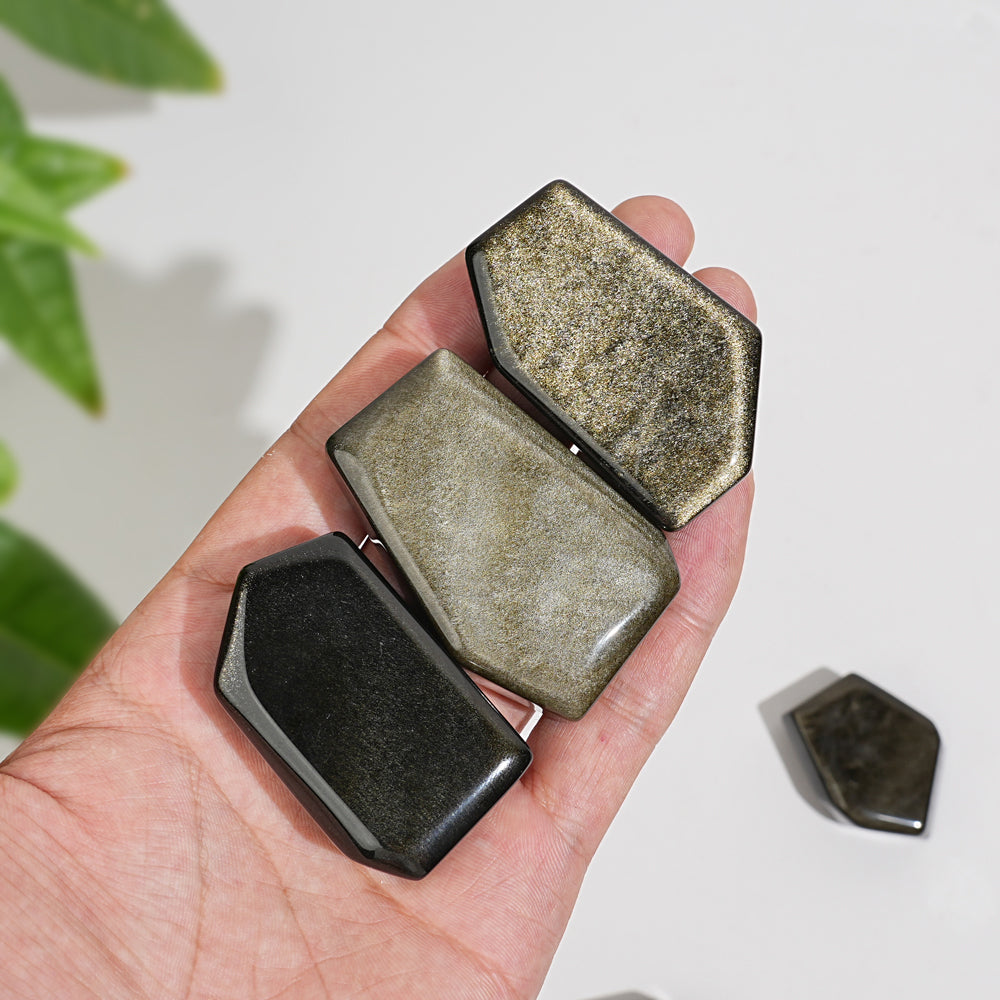 Natural Crystal Golden Obsidian Freeform