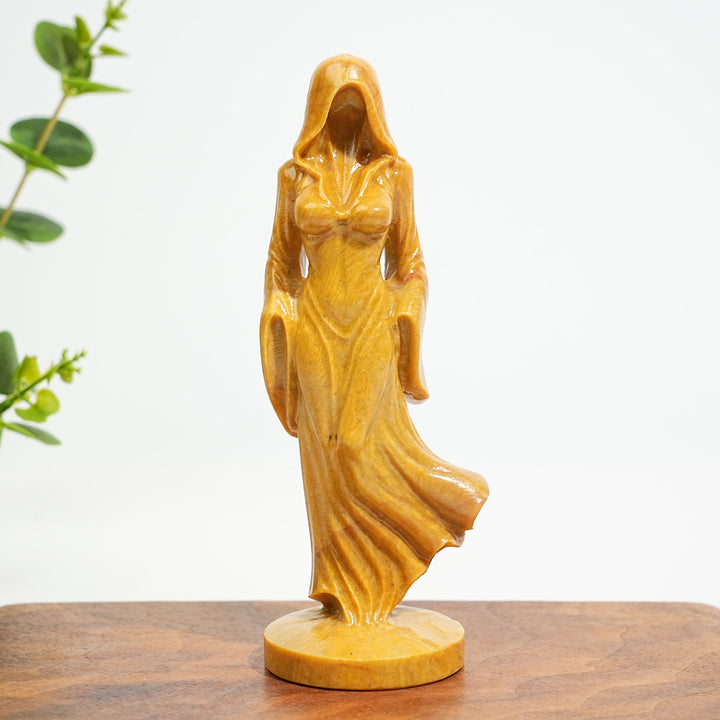 Natural Crystal Ghost Lady Carving