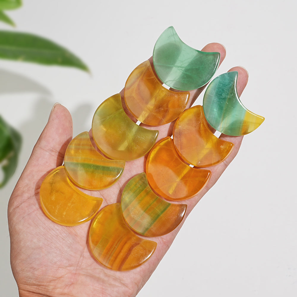 Natural Crystal Pineapple Fluorite Moon