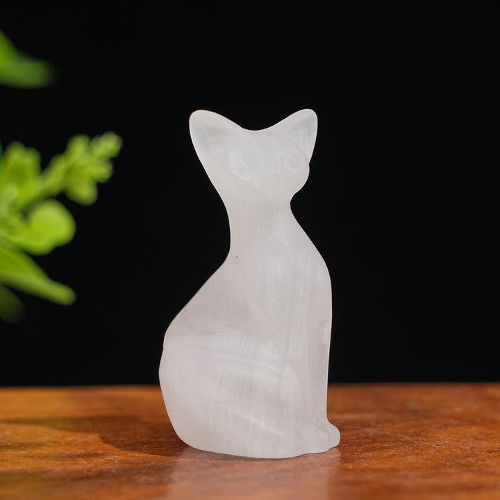 Natural Crystal Pixel Cat