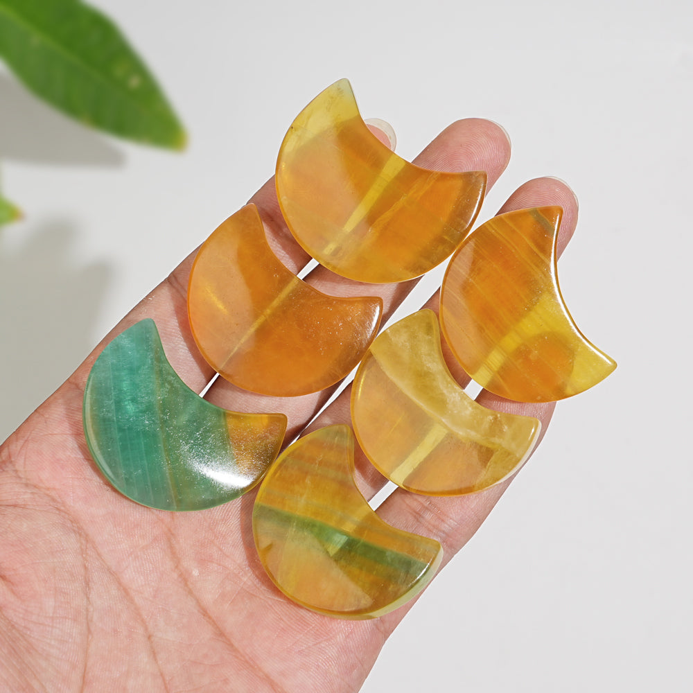 Natural Crystal Pineapple Fluorite Moon