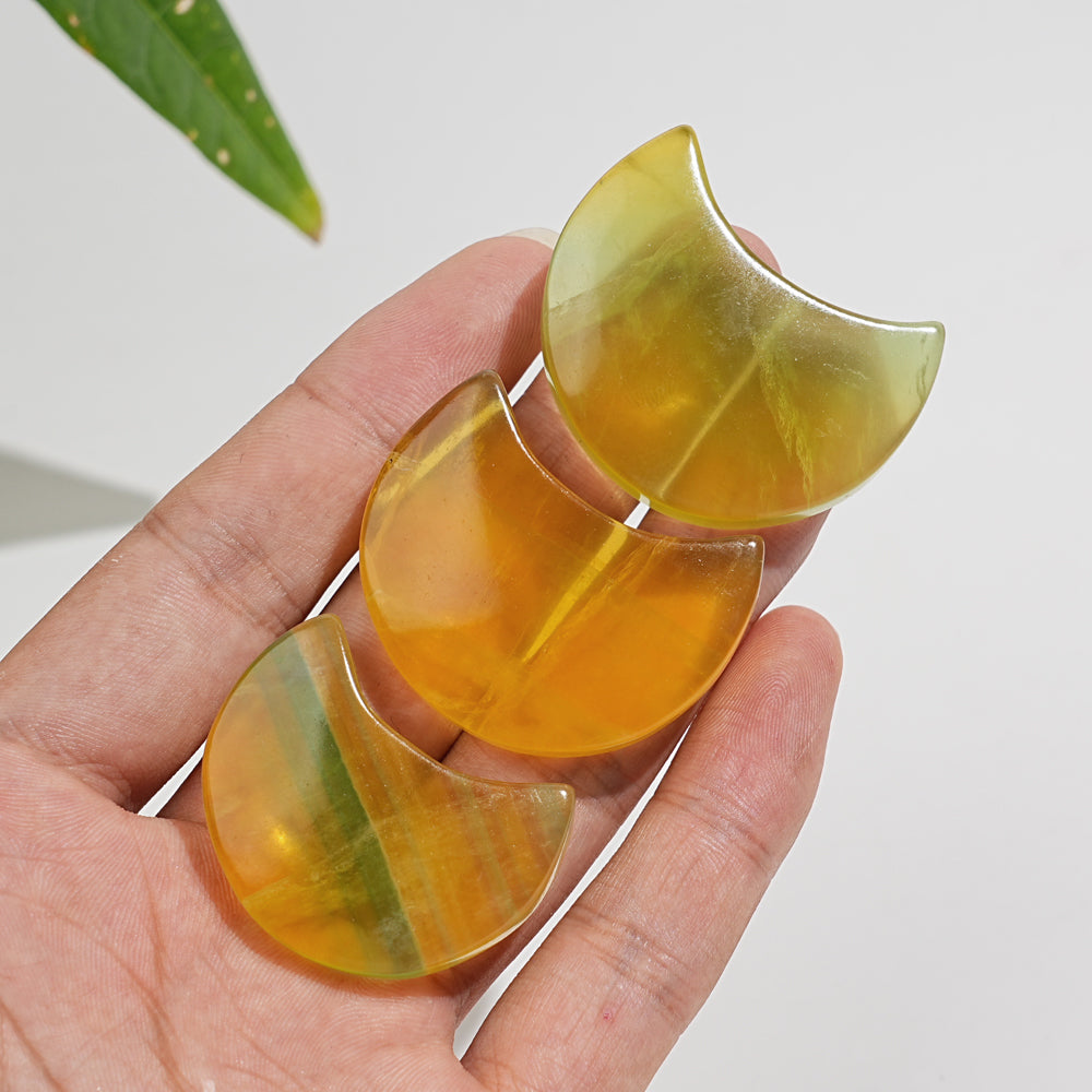 Natural Crystal Pineapple Fluorite Moon