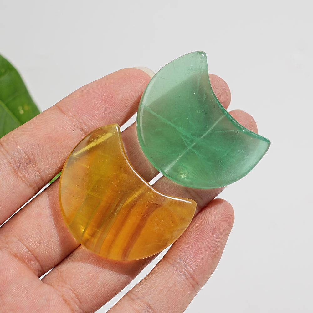 Natural Crystal Pineapple Fluorite Moon