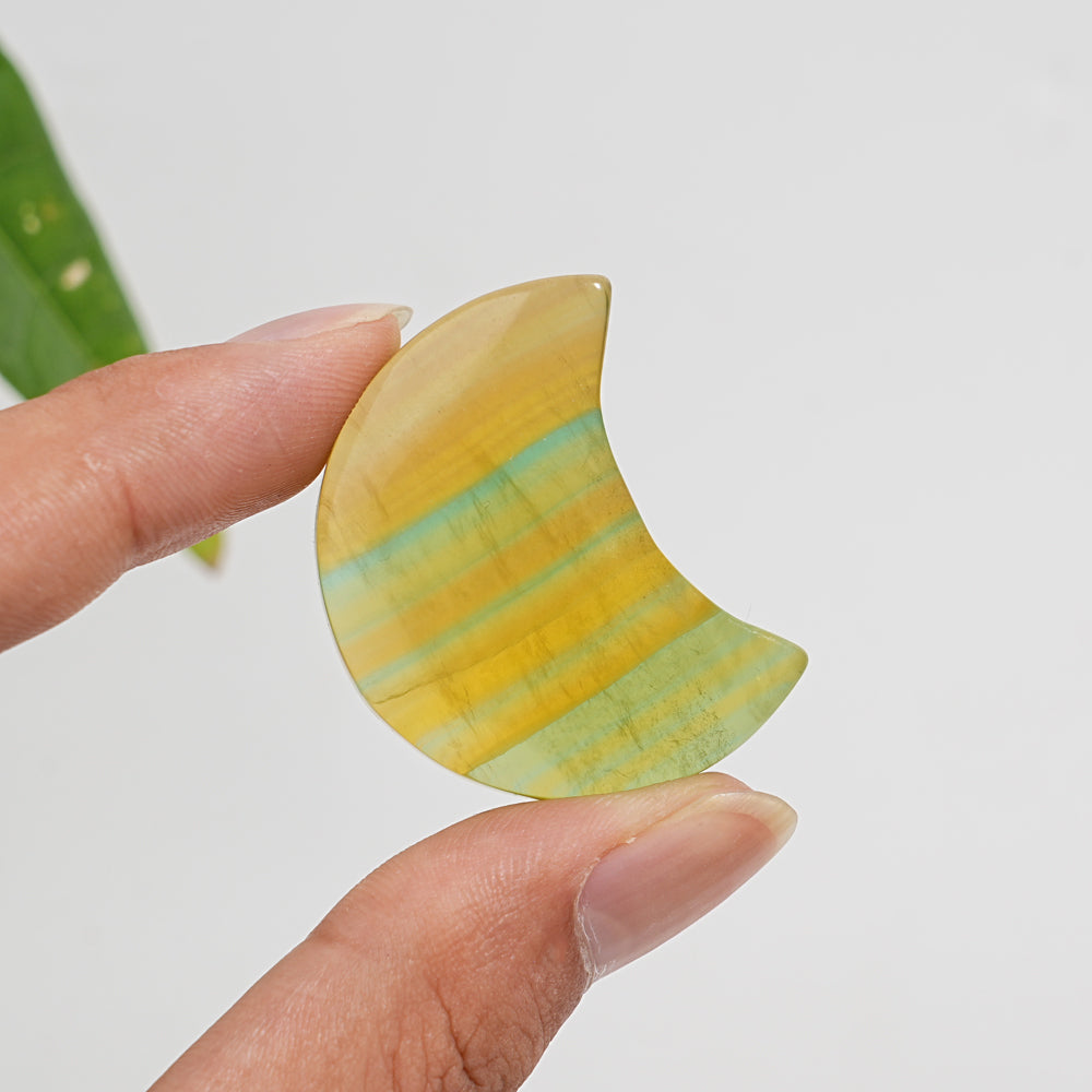 Natural Crystal Pineapple Fluorite Moon