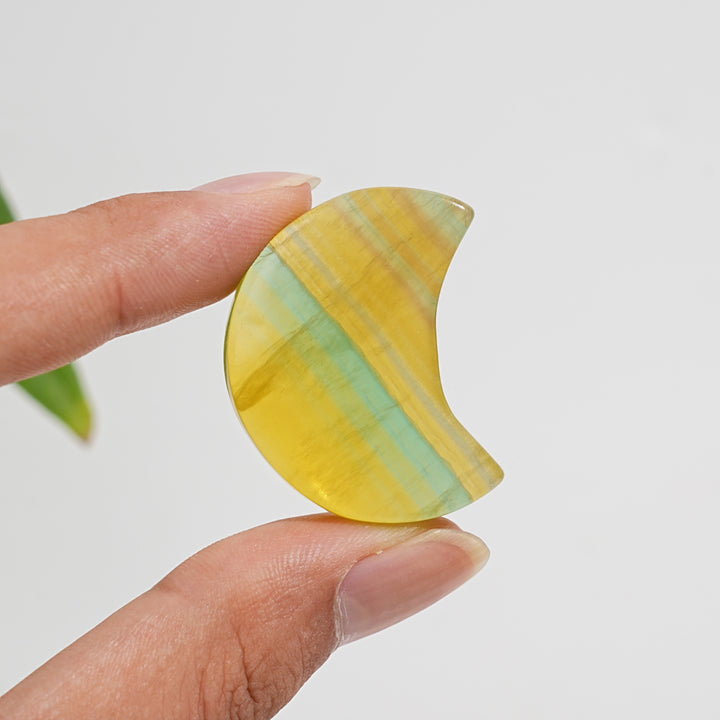 Natural Crystal Pineapple Fluorite Moon