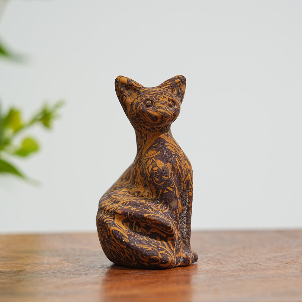 Natural Crystal Pixel Cat
