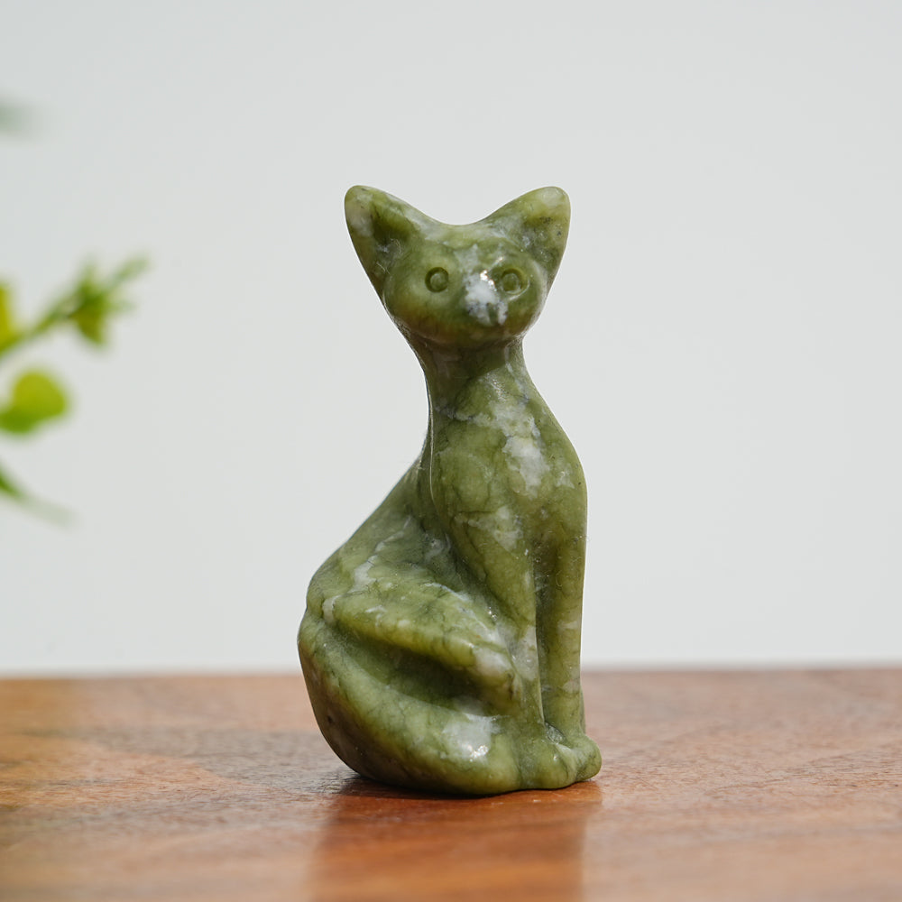 Natural Crystal Pixel Cat