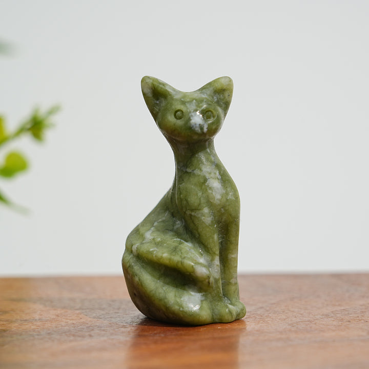 Natural Crystal Pixel Cat