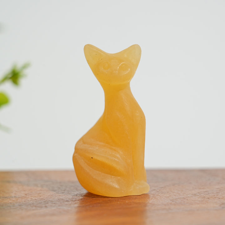 Natural Crystal Pixel Cat