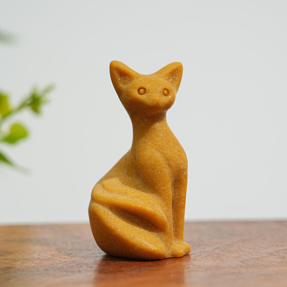 Natural Crystal Pixel Cat