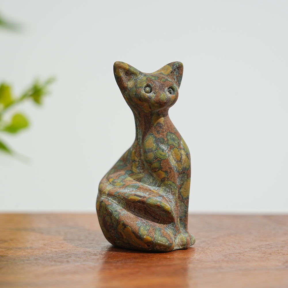 Natural Crystal Pixel Cat
