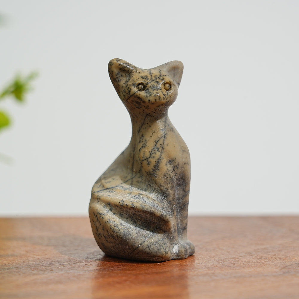 Natural Crystal Pixel Cat