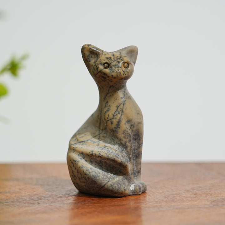 Natural Crystal Pixel Cat
