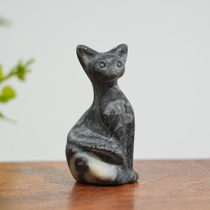 Natural Crystal Pixel Cat