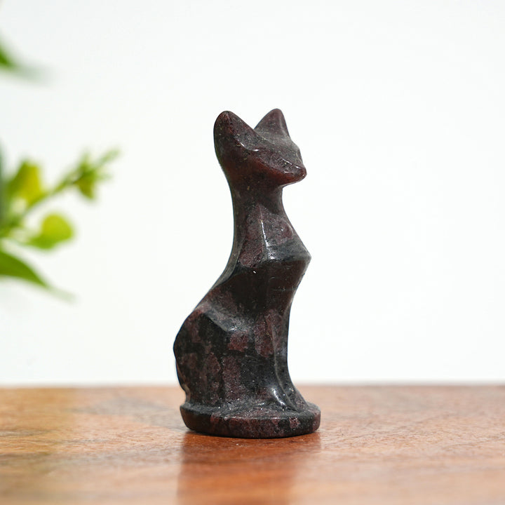 Natural Crystal Carving Robot Cat