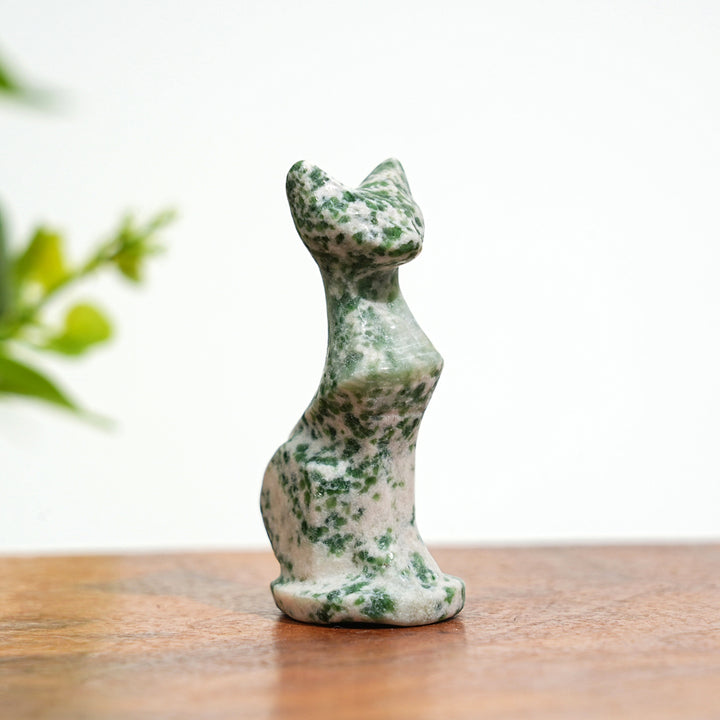 Natural Crystal Carving Robot Cat