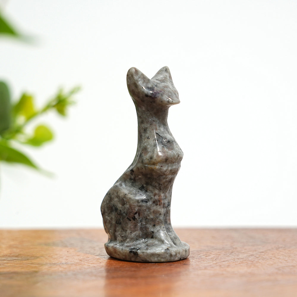 Natural Crystal Carving Robot Cat