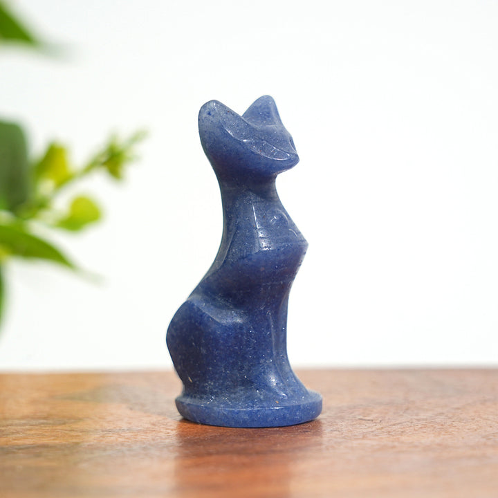 Natural Crystal Carving Robot Cat