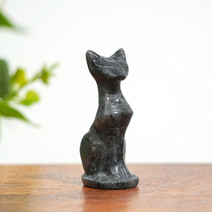 Natural Crystal Carving Robot Cat