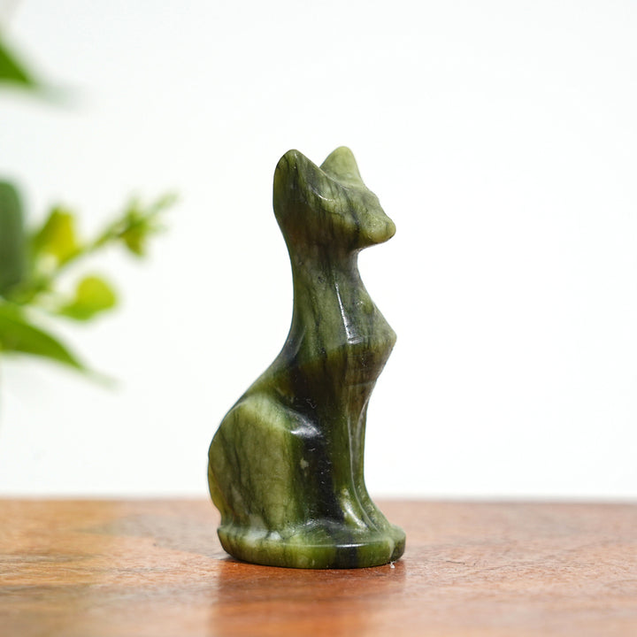 Natural Crystal Carving Robot Cat