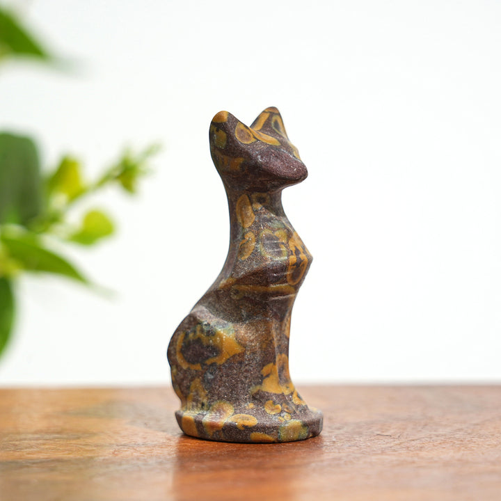 Natural Crystal Carving Robot Cat