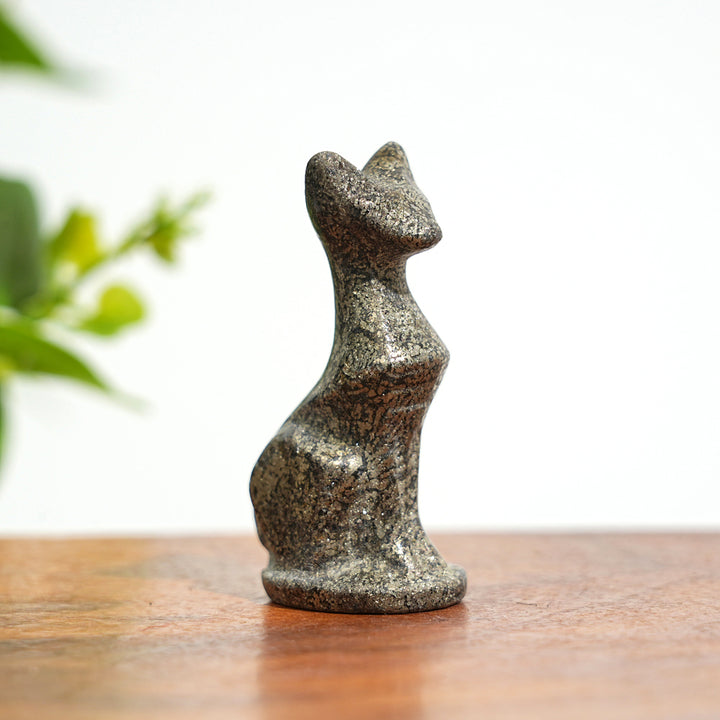 Natural Crystal Carving Robot Cat