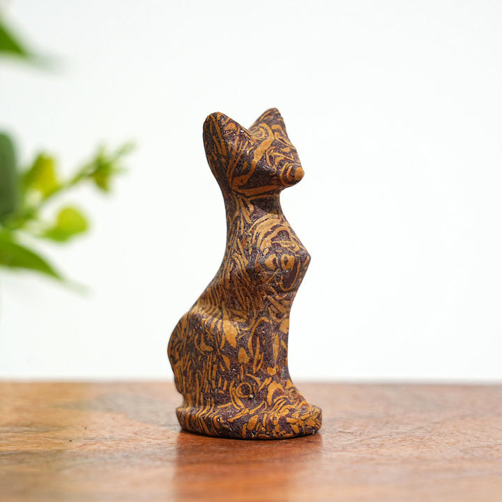 Natural Crystal Carving Robot Cat