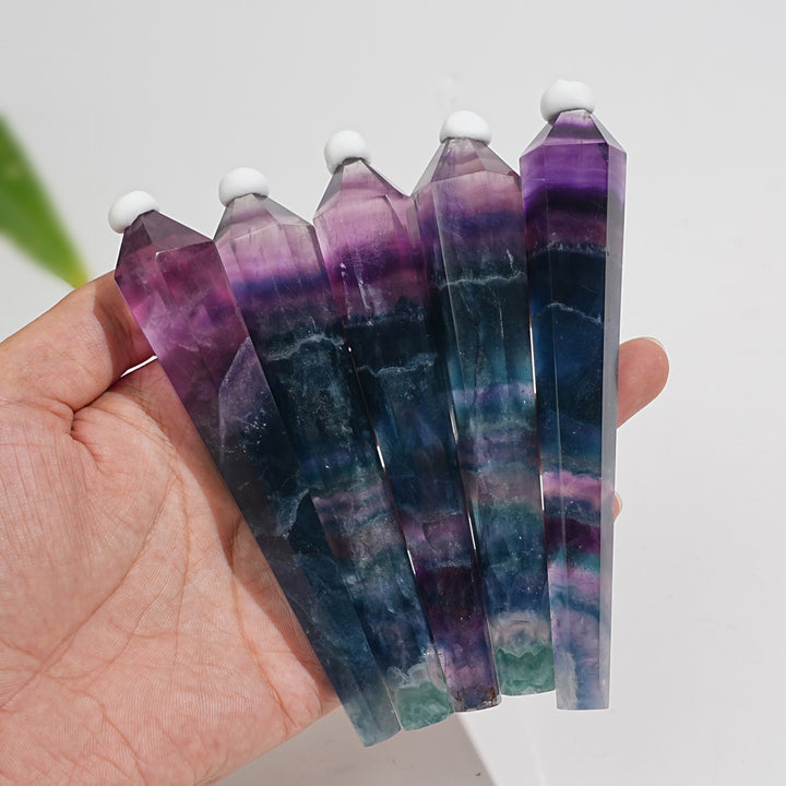 Natural Crystal Fluorite Wand