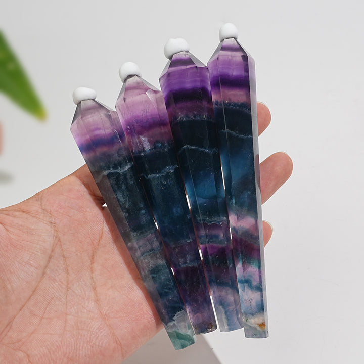 Natural Crystal Fluorite Wand