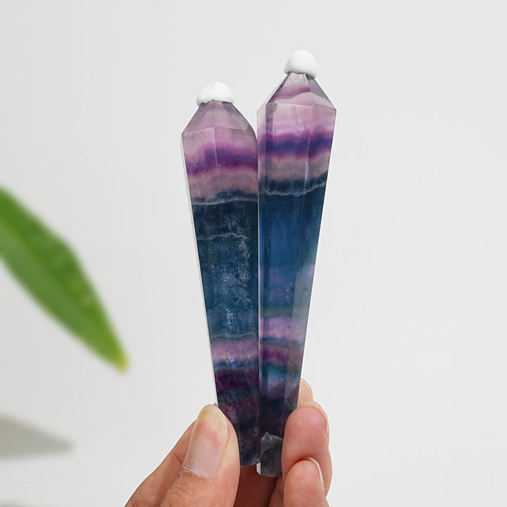 Natural Crystal Fluorite Wand