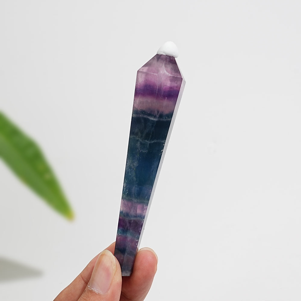 Natural Crystal Fluorite Wand