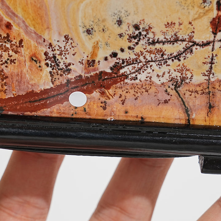 A Slightly Imperfect Natural Crystal Picture Jasper Screen Ornament