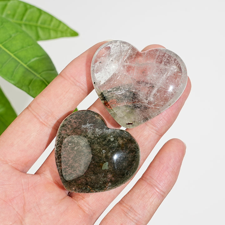 Unique,Natural Crystal Garden Quartz Heart