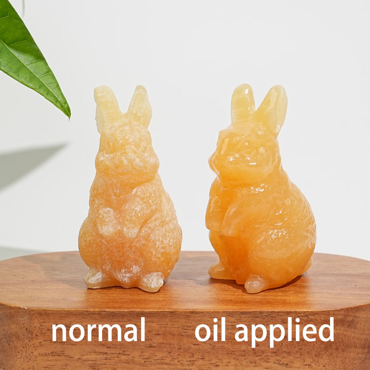 Natural Crystal Carving Cute Rabbit