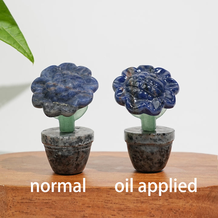 Natural Crystal Sunflower Carving