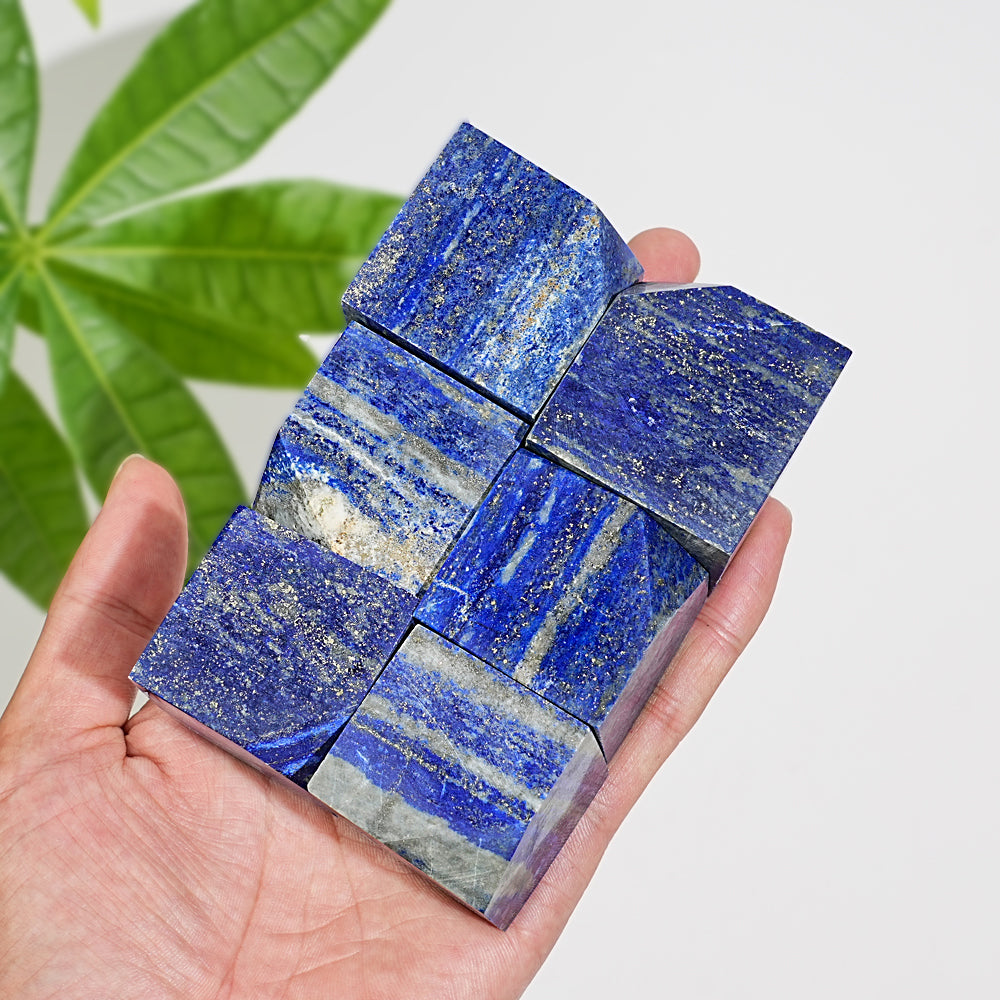 Natural Crystal Lapis Lazuli Cube