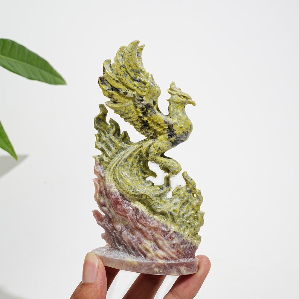 Natural Crystal Reborn Phoenix Carving