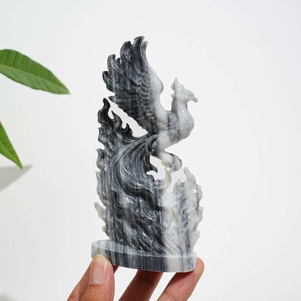 Natural Crystal Reborn Phoenix Carving