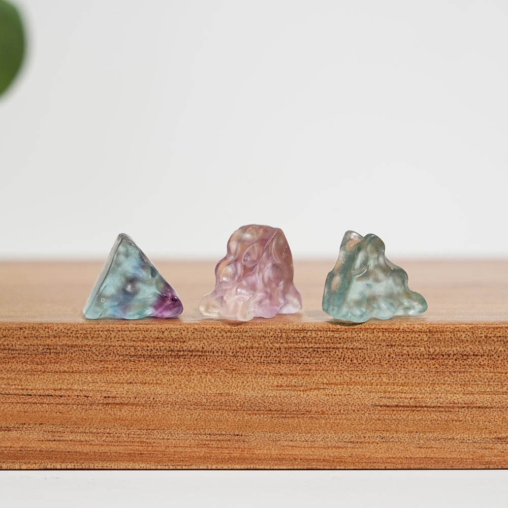 Natural Crystal Delicate Mini Fluorite Carving
