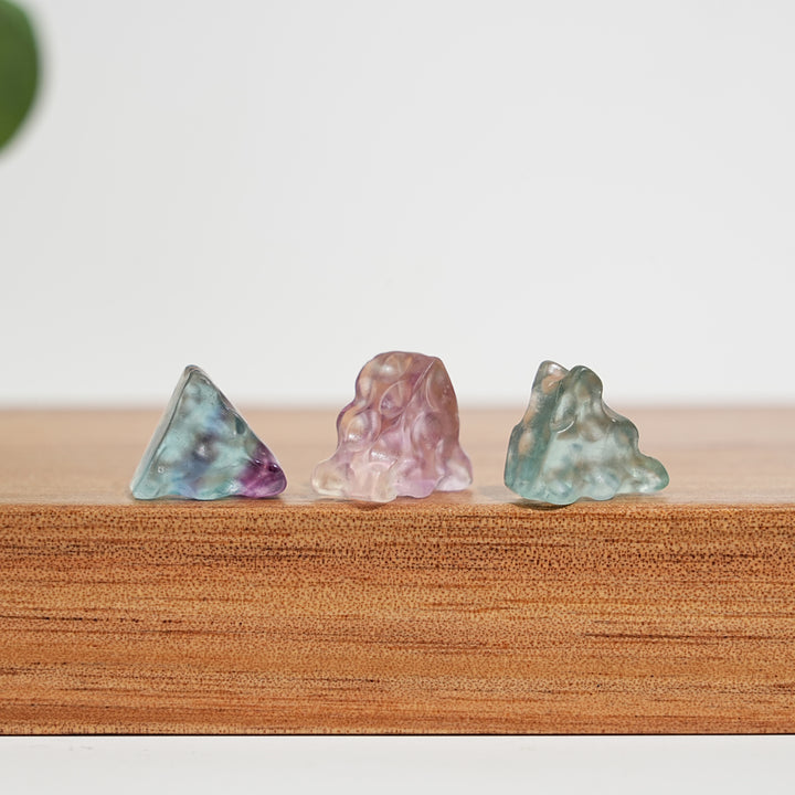 Natural Crystal Delicate Mini Fluorite Carving