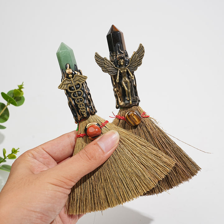 Natural Crystal Broom Wand