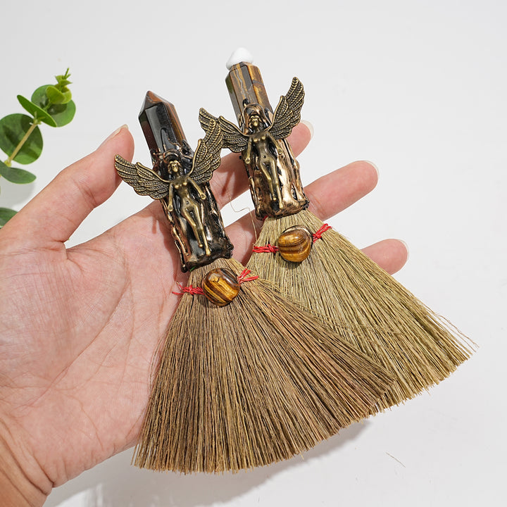 Natural Crystal Broom Wand