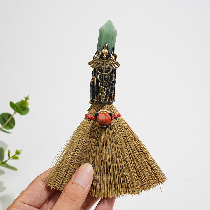 Natural Crystal Broom Wand